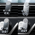Oatsbasf Car Gravity Metal Bracket Scalable and Stable Mobile Phone Bracket Folding Screen Mobile Phone Exclusive Car Bracket, Folding Screen Outlet Black, Folding Screen Outlet Silver, Folding Screen Paste Black