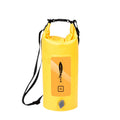 AFISHTOUR FW2061 5L Waterproof Drifting Stream Bag Folding Storage Bucket Package, Yellow, Green, Orange