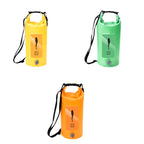 AFISHTOUR FW2061 5L Waterproof Drifting Stream Bag Folding Storage Bucket Package, Yellow, Green, Orange