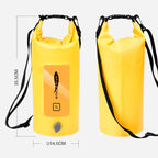 AFISHTOUR FW2061 5L Waterproof Drifting Stream Bag Folding Storage Bucket Package, Yellow, Green, Orange