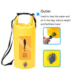 AFISHTOUR FW2061 5L Waterproof Drifting Stream Bag Folding Storage Bucket Package, Yellow, Green, Orange
