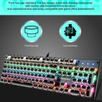 104 Keys Green Shaft RGB Luminous Keyboard Computer Game USB Wired Metal Mechanical Keyboard, Cabel Length:1.5m, Style:, Ordinary Version (Black), Ordinary Version (White), Double Imposition Version (White Pink), Double Imposition Version (Pink White) ...