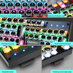 104 Keys Green Shaft RGB Luminous Keyboard Computer Game USB Wired Metal Mechanical Keyboard, Cabel Length:1.5m, Style:, Ordinary Version (Black), Ordinary Version (White), Double Imposition Version (White Pink), Double Imposition Version (Pink White) ...