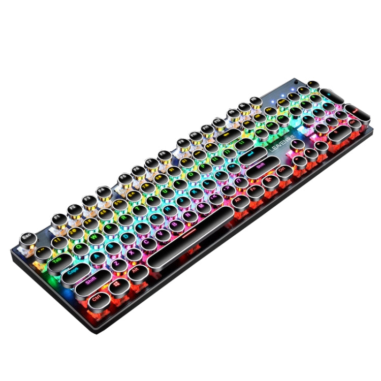 104 Keys Green Shaft RGB Luminous Keyboard Computer Game USB Wired Metal Mechanical Keyboard, Cabel Length:1.5m, Style:, Ordinary Version (Black), Ordinary Version (White), Double Imposition Version (White Pink), Double Imposition Version (Pink White) ...