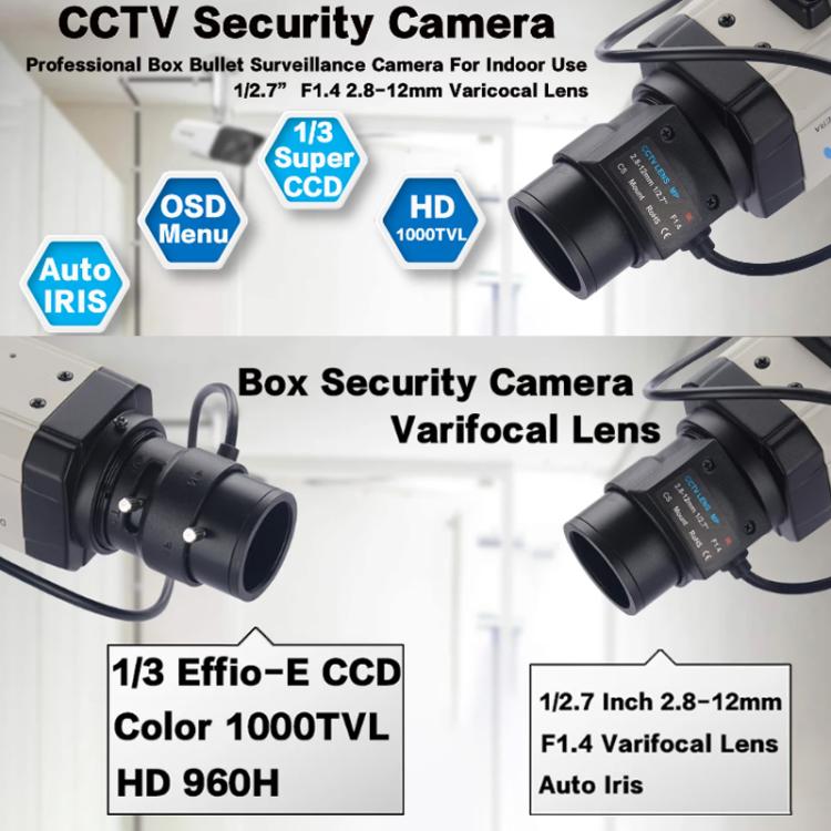 Vanxse 4MP Ultra HD PoE Camera With 2.8-12mm Zoom Lens, NTSC, PAL
