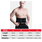 Webbing Breathable Waist Belt Squat Weightlifting Fitness Steel Plate Back Support Belt, S, M, L, XL