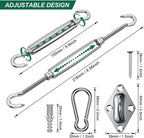 24 in 1 304 Stainless Steel Fixed Shade Sail Accessories Diamond Buckle Flower Basket Spring Buckle, Spec:, 24 PCS / M6 Set, 24 PCS / M8 Set, 24 PCS / M6 Set (Yellow), 24 PCS / M8 Set (Yellow)
