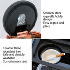 Car Ashtray Mini With Lamp And Cover Car Ashtray