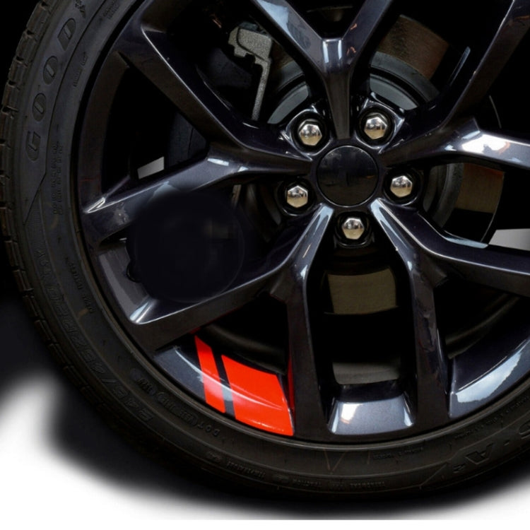 3 Sets Car Wheel Reflective Stickers 18-21 Inch General Decorative Sticker Line Sticker, Red, White, Yellow, Blue, Green, Black