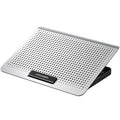 ICE COOREL Laptop Aluminum Alloy Radiator Fan Silent Notebook Cooling Bracket, Space Silver, Tungsten Gold Black, Six-Fan Space Silver, Six-Fan Tungsten Gold Black