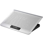 ICE COOREL Laptop Aluminum Alloy Radiator Fan Silent Notebook Cooling Bracket, Space Silver, Tungsten Gold Black, Six-Fan Space Silver, Six-Fan Tungsten Gold Black