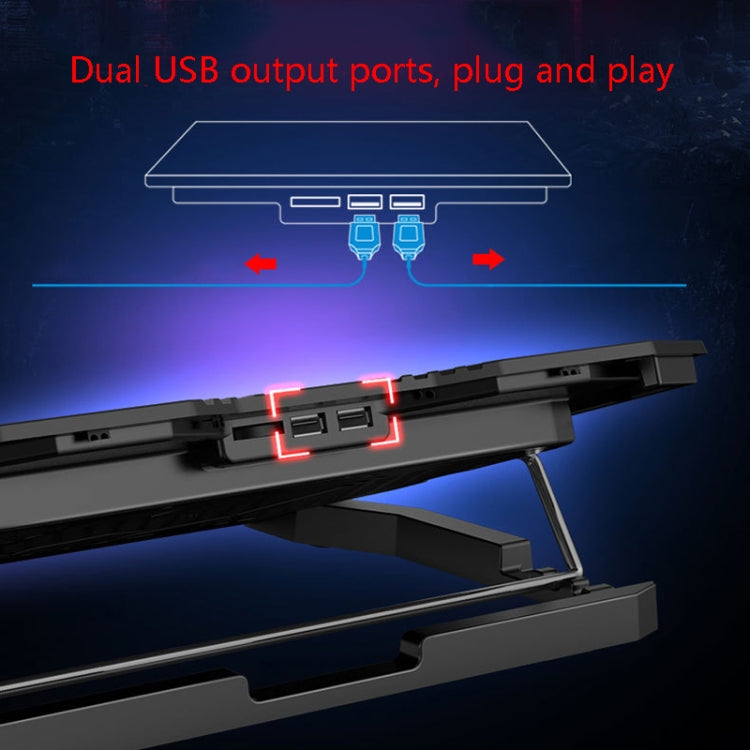 ICE COOREL K5 Laptop Radiator Computer Cooling Bracket, Standard Version (Black Red), Standard Version (Black Blue), Touch Version (Black Red), Touch Version (Black Blue)