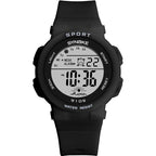 SYNOKE 9109 Student Multifunctional Waterproof Colorful Luminous Electronic Watch, Black, Pink, White, Lake Green
