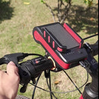 BG-2021 Bicycle Front Light 4 In 1 Mobile Phone Holder Horn Light Mountain Bike Front Light, 2400 MAH Black, 2400 MAH Red, 2400 MAH Blue, 4000 MAH Black, 4000 MAH Red, 4000 MAH Blue