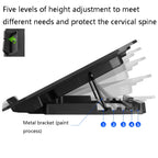 ICE COOREL N106 Laptop Base Adjustment Radiator Dual-Fan Notebook Cooling Bracket, Standard Version (Blue Light), Standard Version (Red Light), Luxury Version (Knight Dark), Luxury Version (Ivory White), Luxury Version (Sea Blue)                       ...