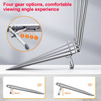 Oatsbasf K01 Adjustable Desktop Heightening Base Aluminum Alloy Radiator Folding Laptop Stand