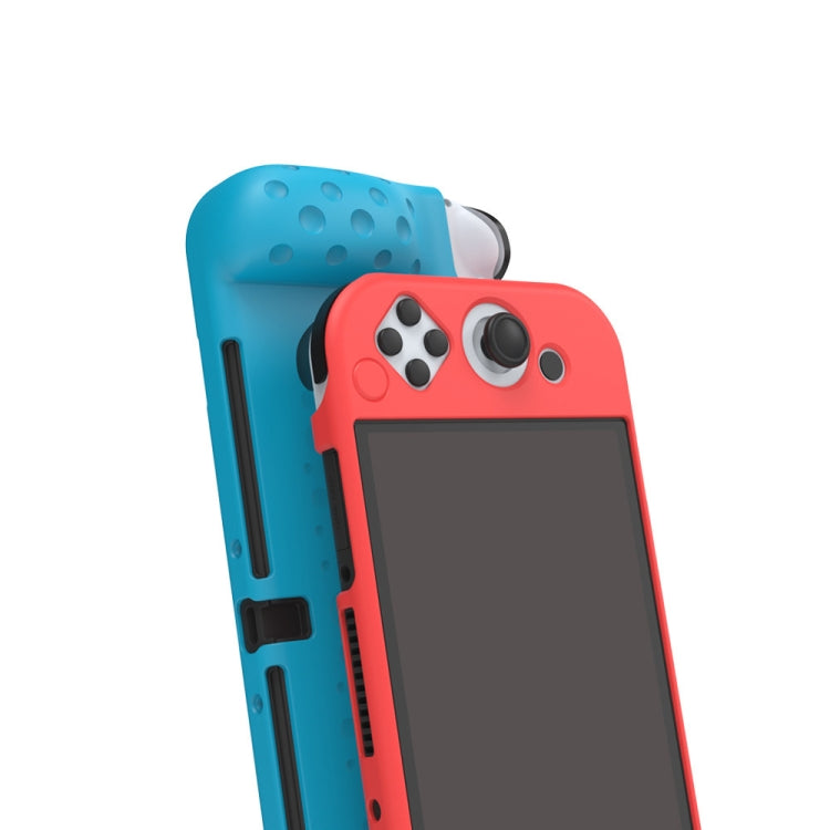 DOBE TNS-1135 Game Console Integrated All-Inclusive Soft Slip Protective Case For Nintendo Switch OLED, White, Red, Blue
