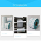 Sc5030 Double-Row Three-Proof Thermal Paper Waterproof Barcode Sticker, 50 x 40 mm (2000 Pieces), 50 x 35 mm (2000 Pieces), 50 x 30 mm (2000 Pieces), 50 x 25 mm (2500 Pieces), 50 x 20  mm (5000 Pieces), 40 x 80  mm (1000 Pieces), 40 x 70 mm (2000 Piece...