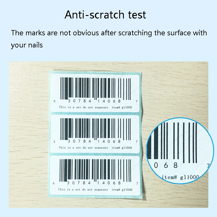 Sc5030 Double-Row Three-Proof Thermal Paper Waterproof Barcode Sticker, 50 x 40 mm (2000 Pieces), 50 x 35 mm (2000 Pieces), 50 x 30 mm (2000 Pieces), 50 x 25 mm (2500 Pieces), 50 x 20  mm (5000 Pieces), 40 x 80  mm (1000 Pieces), 40 x 70 mm (2000 Piece...