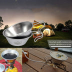 Campingmoon S220 Outdoor Portable Thickened Stainless Steel Bowl Camping Multi-Purpose Cutlery