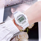SYNOKE 9620 Couple Sports Plastic Strap Electronic Watch, Broth Green, Teenage Pink, Cool Black, Angel White, Transparent White, Transparent Black, Transparent Pink, Transparent Coffee
