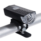 Bicycle Highlight USB Rechargeable Lamp Waterproof Bicycle Headlight Taillight Set, Single Headlight (Black), Headlight + Taillight (Black)