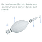 Rubber Mini Air Dust Blower Cleaner for Mobile Phone / Computer / Digital Cameras, Watches and other Precision Equipment, Air Dust Blower Grey