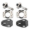 MEROCA Road Lock Shoes Card Three Pardin Bicycle Lollipops Self-Locking Pedal With Lock, Style:, Titanium Alloy Axis (Black), Titanium Alloy Axis (Red), Steel Axis (Black), Steel Axis (Red)