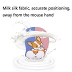 Silicone Hand Rest Thickened Wrist Mouse Pad, RJ-011 Cat Star, RJ-012 Big Face, RJ-013 Love Kiki, RJ-014 Blessing Full
