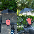 CYCLINGBOX BG-2935 Bicycle Mobile Phone Bracket With Umbrella Waterproof Navigation Electric Car Mobile Phone Frame, Style:, Handlebar Installation (Black), Handlebar Installation (Red), Handlebar Installation (Blue), Handlebar Installation (Yellow)   ...