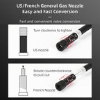 CYCLINGBOX BG-1044 Bicycle Aluminum Portable High Pressure Air Pump Universal Nozzle, CYCLINGBOX BG-1044(Black)