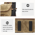 K001-D Leisure Shoulder Camera Bag Waterproof Retro Canvas Camera Storage Backpack, K001-D