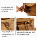 FB-1235-32 SLR Camera Canvas Bag Casual Shoulder Digital Bag, Green, Khaki