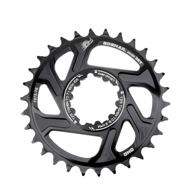 BDSNAIL Mountain Bike Single Disk GXP Direct-Shaped Integrated Disk Positive And Negative Tooth Disc, 30T (Black), 32T (Black), 34T (Black), 36T (Black), 38T (Black), 30T (Dazzling Color), 32T (Dazzling Color), 34T (Dazzling Color), 36T (Dazzling Color...