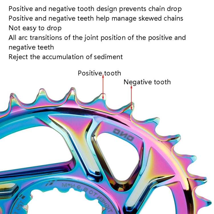 BDSNAIL Mountain Bike Single Disk GXP Direct-Shaped Integrated Disk Positive And Negative Tooth Disc, 30T (Black), 32T (Black), 34T (Black), 36T (Black), 38T (Black), 30T (Dazzling Color), 32T (Dazzling Color), 34T (Dazzling Color), 36T (Dazzling Color...