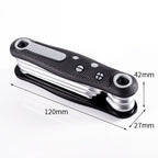 8 In 1 Bicycle Repair Portable Folding Allen Wrench, Phillips Slotted, Inner Hexagon, Torx