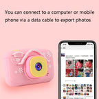 V8 2.0 Inch HD Screen Mini Children Camera Digital Camera Toy, Pink, Blue