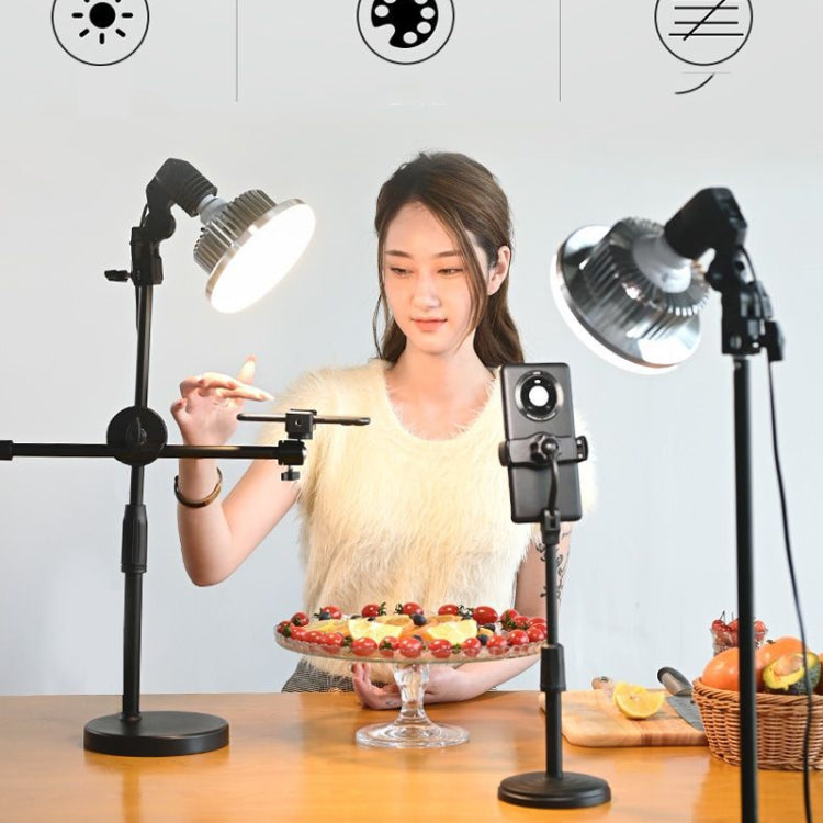 Mobile Phone Live Support Shooting Gourmet Beautification Fill Light Indoor Jewelry Photography Light, Style:, 500W Mushroom Lamp + Tripod, 700W Mushroom Lamp + Tripod, 355W Mushroom Lamp + Stand, 500W Mushroom Lamp + Stand, 700W Mushroom Lamp + Stand ...