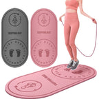8mm TPE Sound-Absorbing And Shock-Absorbing Skipping Mat Home Indoor Sports Fitness Mat, Fitness Mat Grey, Fitness Mat Pink
