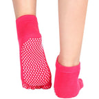1 Pair Four Seasons Cotton Five-Toed Yoga Socks Silicone Non-Slip Five-Toed Socks, Black, Grey, Purple, Blue, Rose Red
