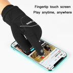 WEST BIKING YP0211221 Winter Warm Fleece Riding Gloves Non-Slip Waterproof Touch Screen Gloves, M, L, XL