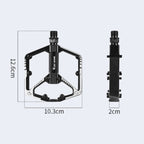 WEST BIKING Bicycle Aluminum Alloy Chromium Molybdenum Steel Axle Pedal, YP0802085