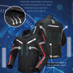 GHOST RACING GR-Y07 Motorcycle Cycling Jacket Four Seasons Locomotive Racing Anti-Fall Cloth, M, L, XL, XXL, XXXL, XXXXL, XXXXXL
