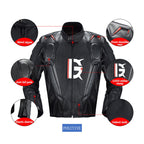 GHOST RACING GR-Y09 Motorcycle Four Seasons Racing Suit Locomotive Riding Anti-Fall Rally Suit, M, L, XL, XXL, XXXL