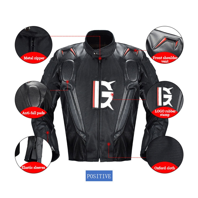GHOST RACING GR-Y09 Motorcycle Four Seasons Racing Suit Locomotive Riding Anti-Fall Rally Suit, M, L, XL, XXL, XXXL