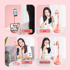Cat Claw Telescopic Mobile Phone Holder Multifunctional Desktop Live Lazy Bracket, Mysterious Black, Cherry Pink, Snow White, Ink Green