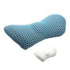 Car Supplies Lumbar Support Memory Foam Car Backrest Lumbar Cushion Seat Cushion Lumbar Pillow, 4D Grid Blue, 4D Grid Light Gray, 4D Grid Dark Gray, 4D Grid Black, Deep Gray+Light Gray, Blue+Light Gray, Green+Light Gray, Cationic Sky Lake Blue         ...