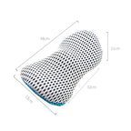Car Supplies Lumbar Support Memory Foam Car Backrest Lumbar Cushion Seat Cushion Lumbar Pillow, 4D Grid Blue, 4D Grid Light Gray, 4D Grid Dark Gray, 4D Grid Black, Deep Gray+Light Gray, Blue+Light Gray, Green+Light Gray, Cationic Sky Lake Blue         ...