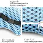 Car Supplies Lumbar Support Memory Foam Car Backrest Lumbar Cushion Seat Cushion Lumbar Pillow, 4D Grid Blue, 4D Grid Light Gray, 4D Grid Dark Gray, 4D Grid Black, Deep Gray+Light Gray, Blue+Light Gray, Green+Light Gray, Cationic Sky Lake Blue         ...