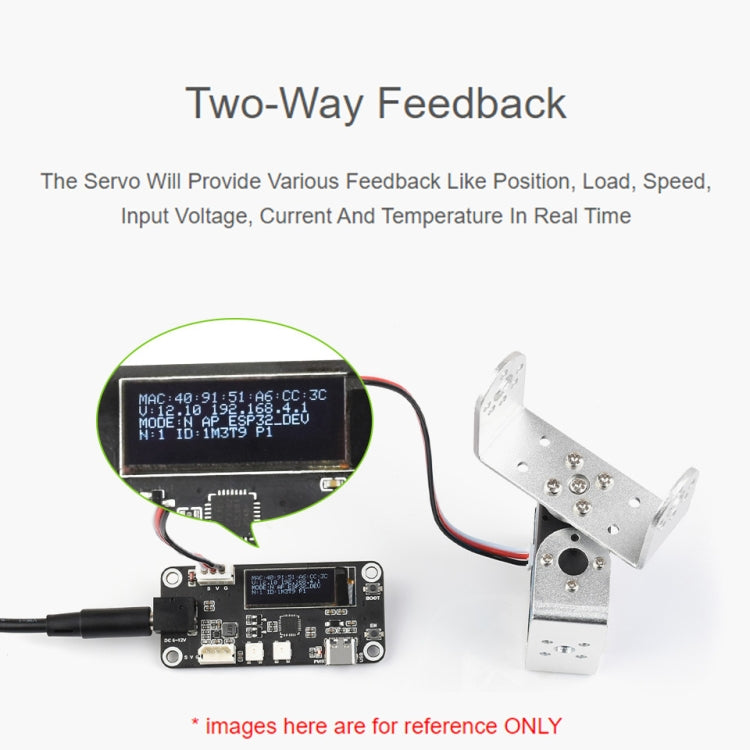 Waveshare 24703 25kg.cm Wide Range Voltage ST3020 Serial Bus Aervo, 24703